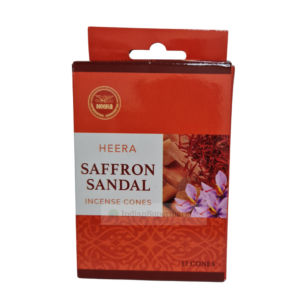 DHOOP CONE SAFFRON SANDAL 12 CONES HEERA