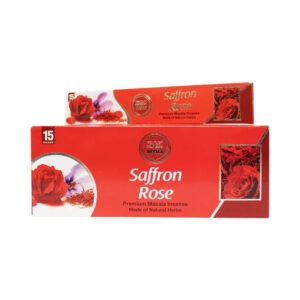AGARBATTI SAFFRON ROSE 15ST HEERA